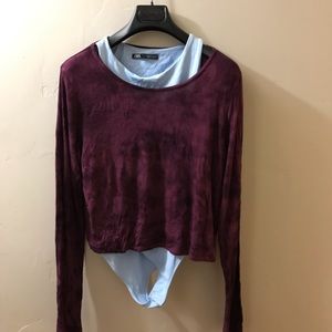 American eagle crop top and one piece Zara